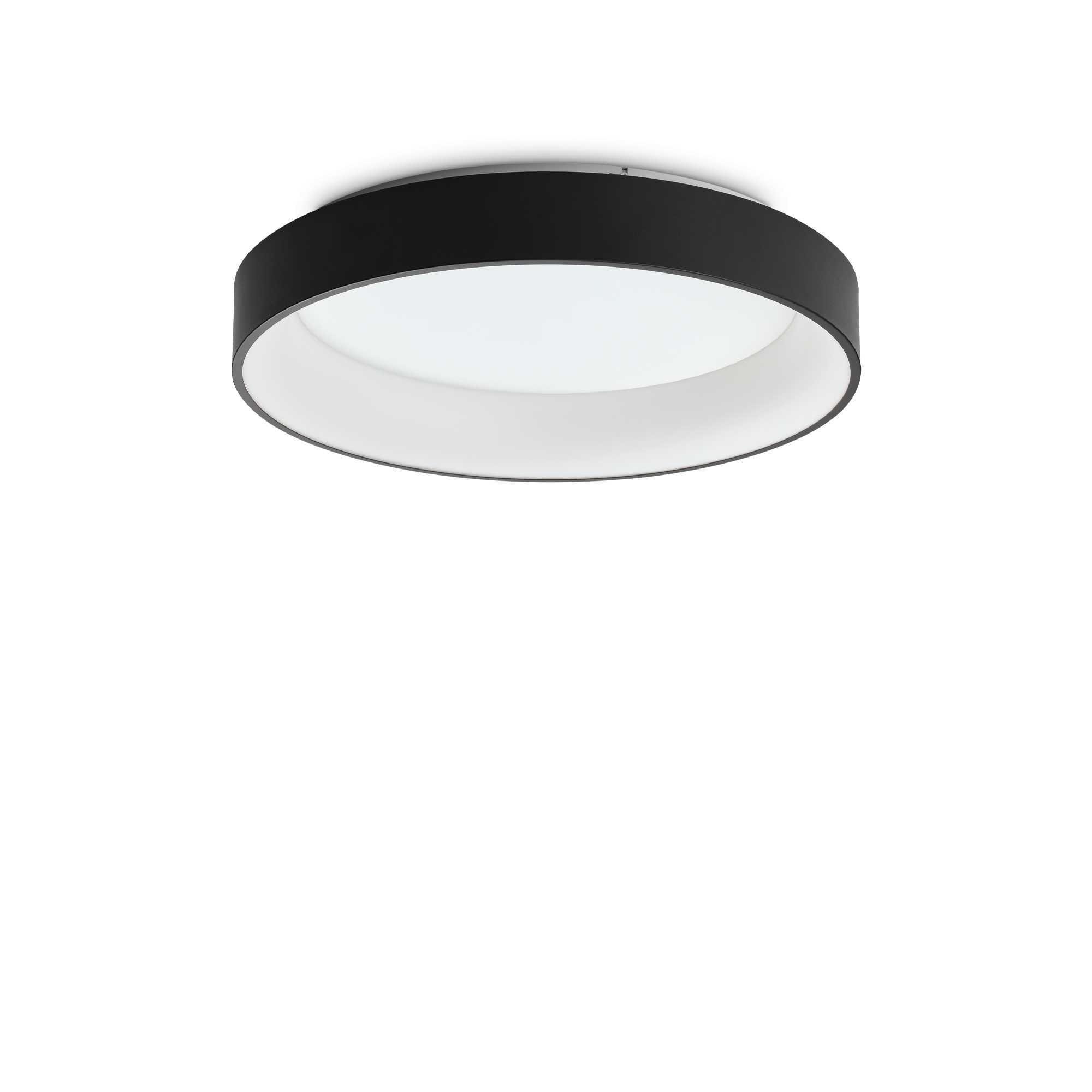 Ziggy Flush LED Ceiling Light - White/Black Finish - Cusack Lighting