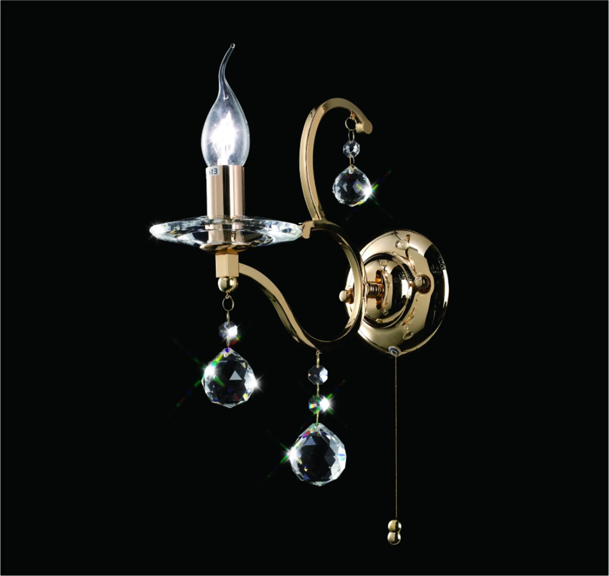 Zinta 1/2Lt Wall Lamp E14 Switched- Various Finishes