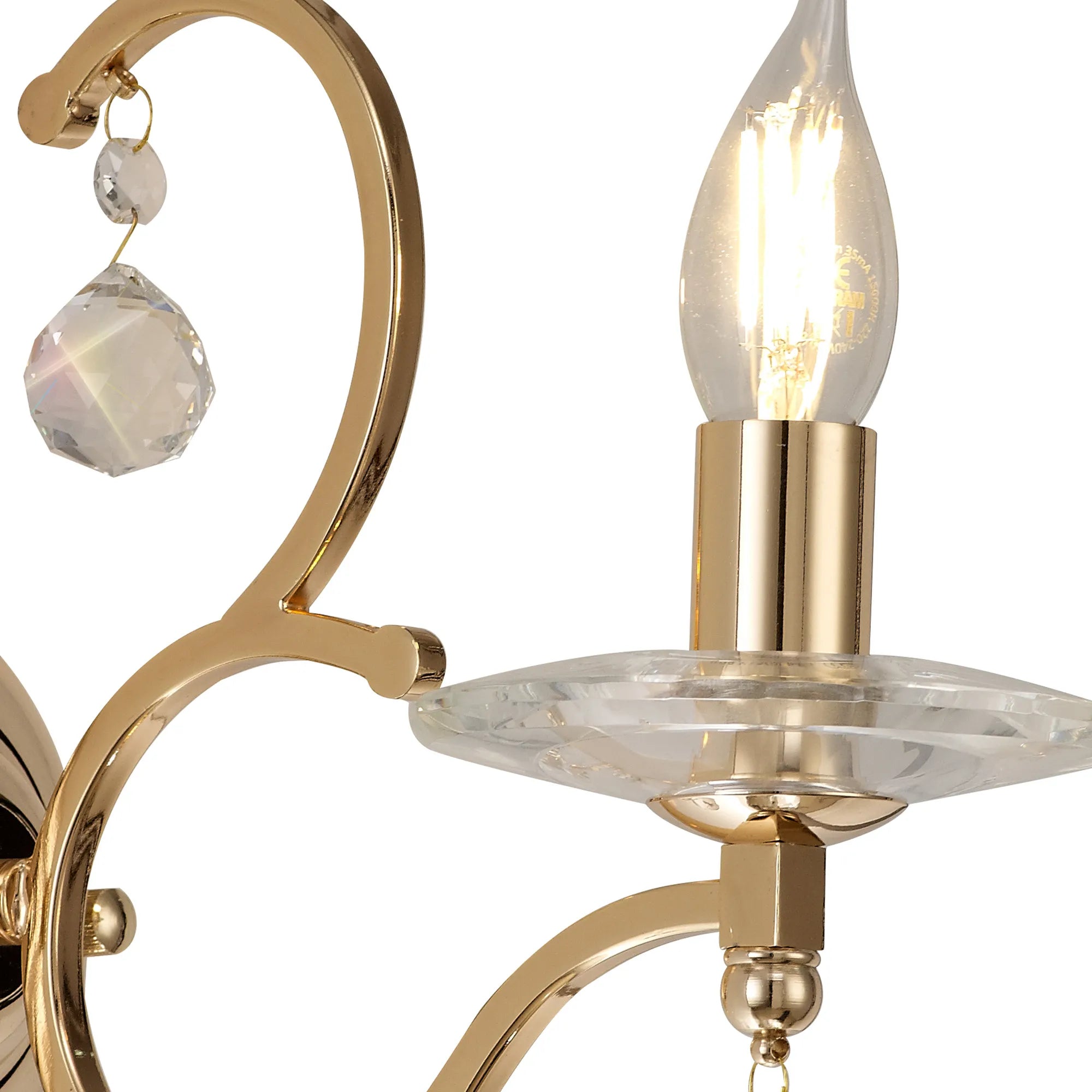 Zinta 1/2Lt Wall Lamp E14 Switched- Various Finishes