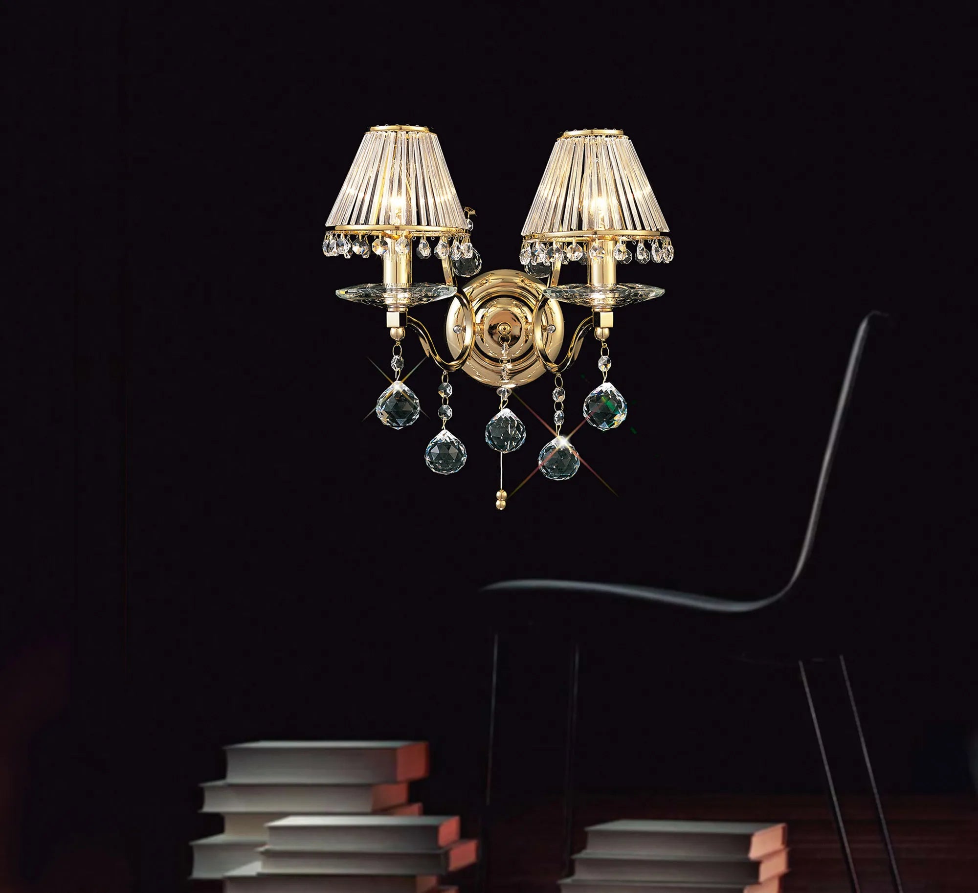 Zinta 1/2Lt Wall Lamp E14 Switched- Various Finishes