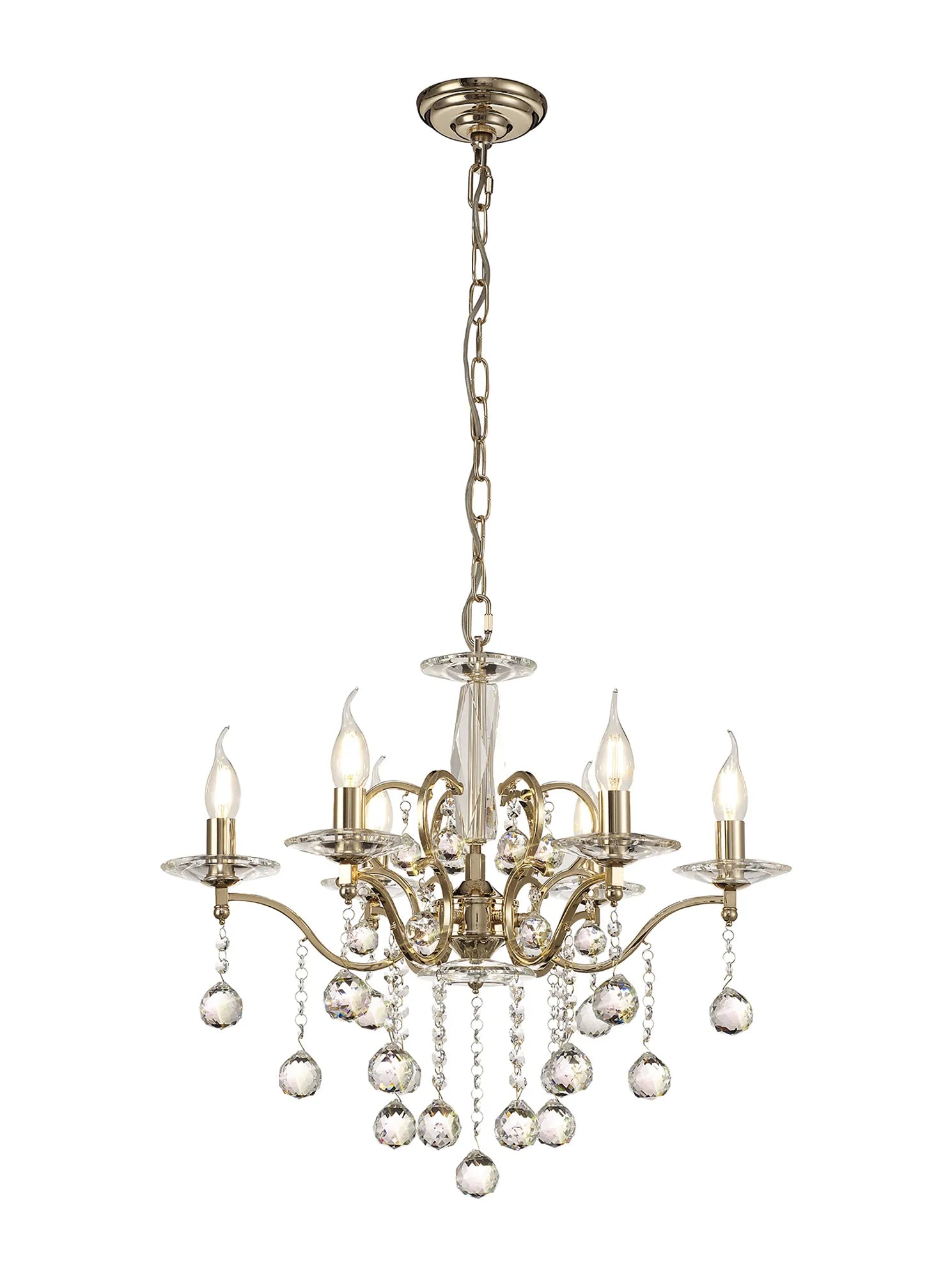 Zinta 4/6 Light Pendant E14- Various Finishes