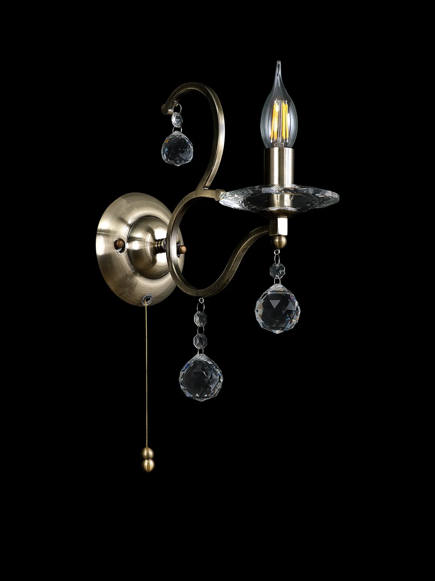 Zinta 1/2Lt Wall Lamp E14 Switched- Various Finishes