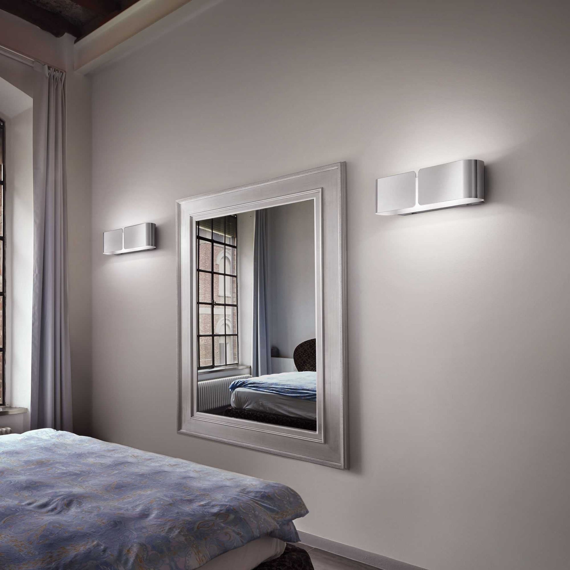 CLIP Wall Light Small - White/Corten/Chrome/Gold Finish - Cusack Lighting