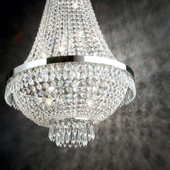 Caesar Chandelier 6/9/12Lt - Chrome/Gold Finish - Cusack Lighting