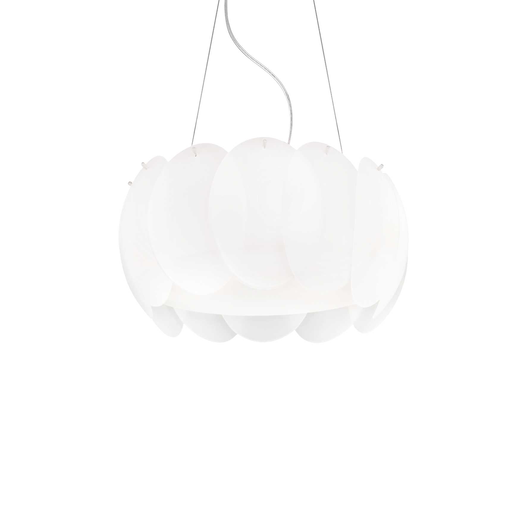 Ovalino Centre Ceiling Light - White Fixture - Cusack Lighting