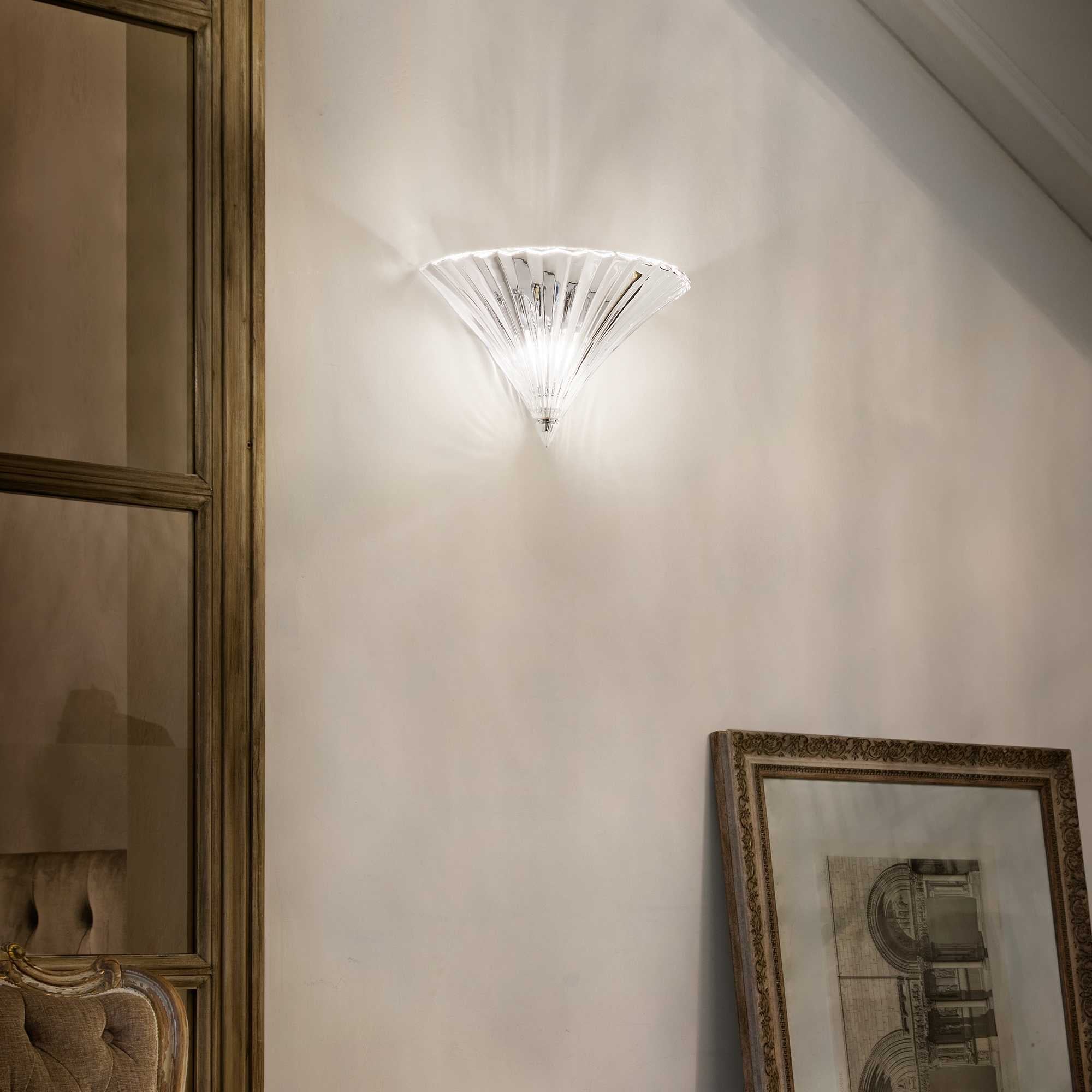 Santa Wall Light - Gold/Clear Finish - Cusack Lighting