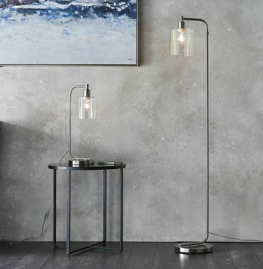 Chicago Table Lamp - Brushed Nickel