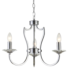 Riga Chrome Finish 5/3lt Center Ceiling Light 
