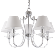 Riga Chrome Finish 5/3lt Center Ceiling Light 