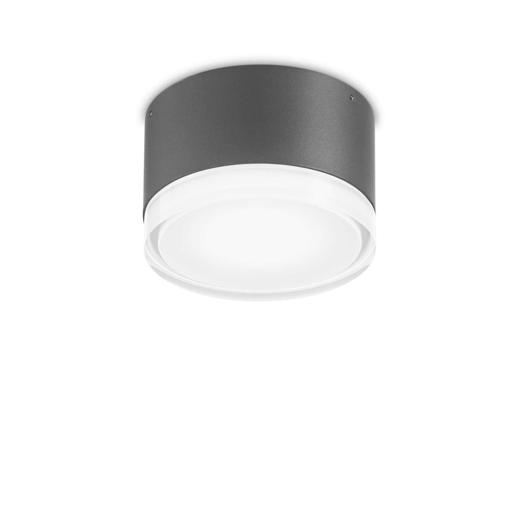 Urano Flush Ceiling Light - Anthracite/White Finish - Cusack Lighting
