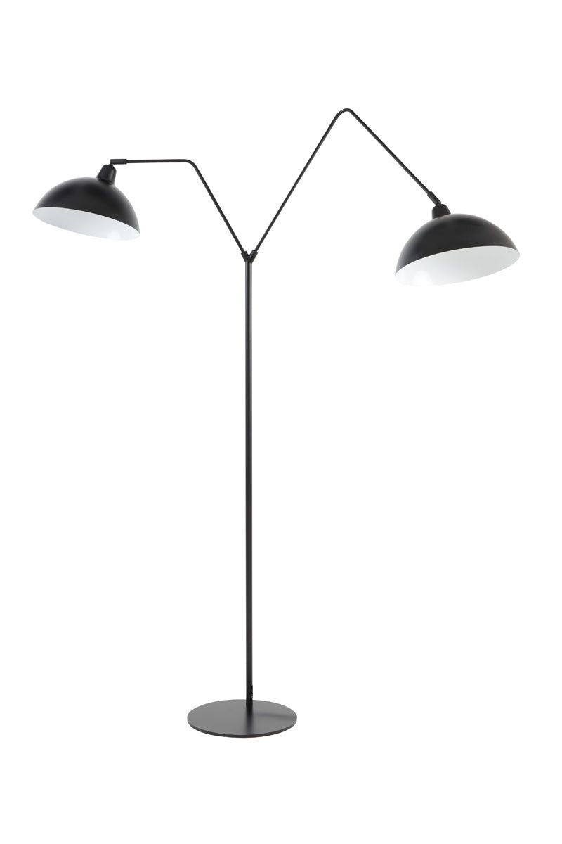 Orion 2Lt Floor Lamp - Matt Black Finish