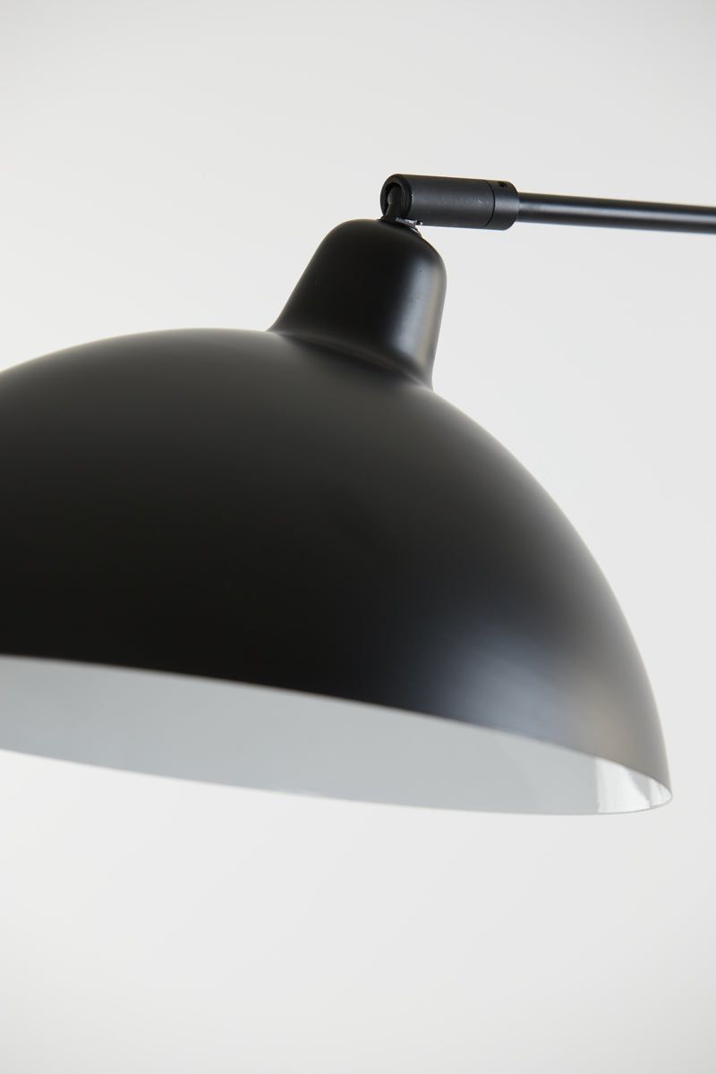 Orion 2Lt Floor Lamp - Matt Black Finish