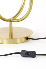 Magdala Table Lamp 3Lt - Clear Glass & Gold Finish