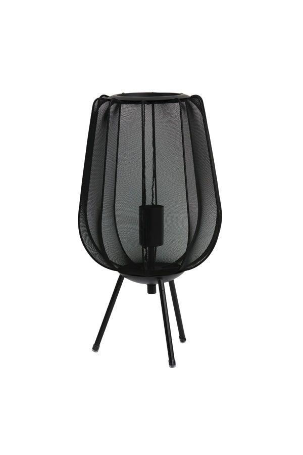 Plumeria Table Lamp Medium - Black Finish