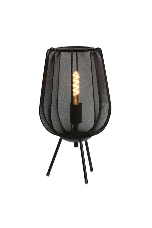 Plumeria Table Lamp Medium - Black Finish