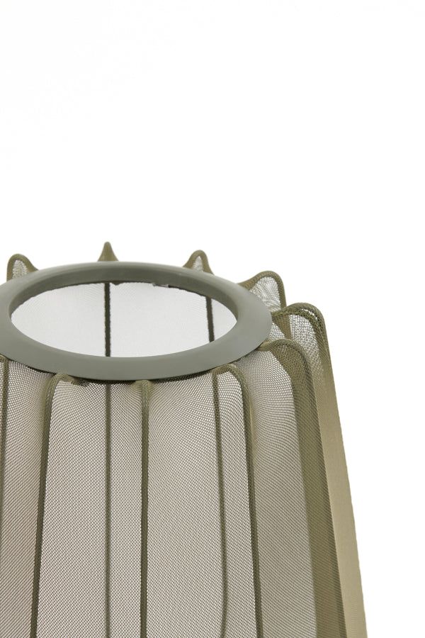 Plumeria Table Lamp Medium - Dark Green Finish