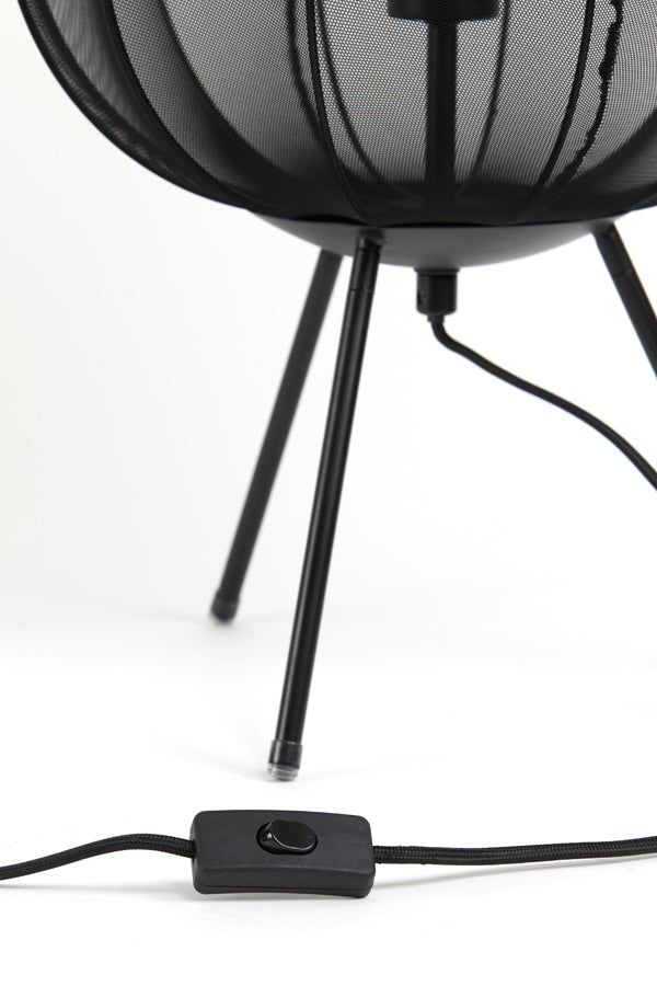 Plumeria Table Lamp Large - Black Finish