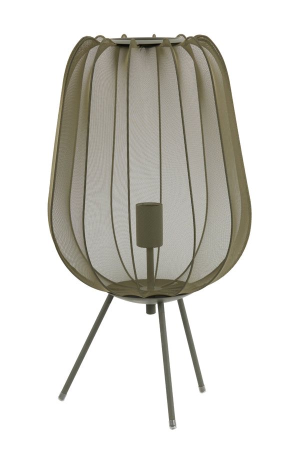 Plumeria Table Lamp Large - Dark Green Finish