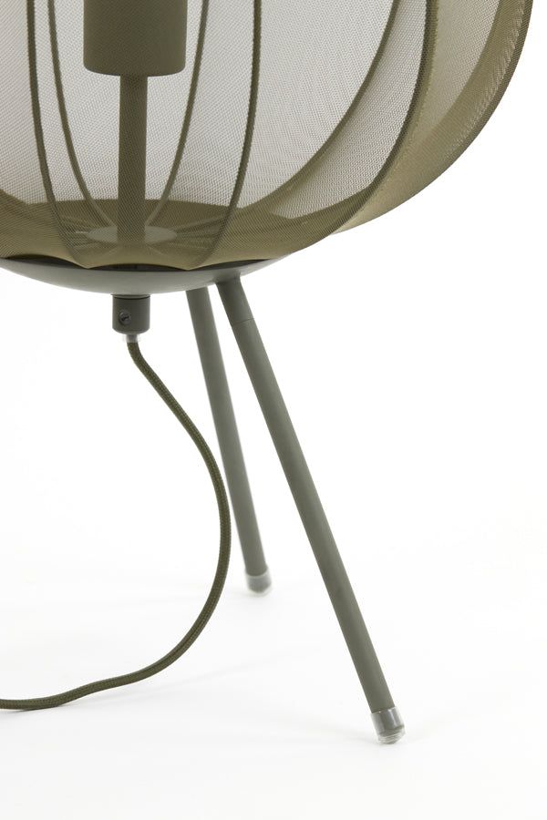 Plumeria Table Lamp Large - Dark Green Finish