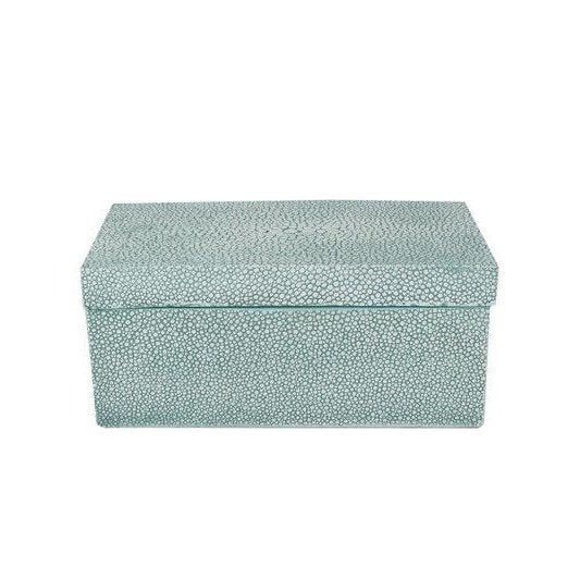 Storage Box Decor - Blue & Grey Finish