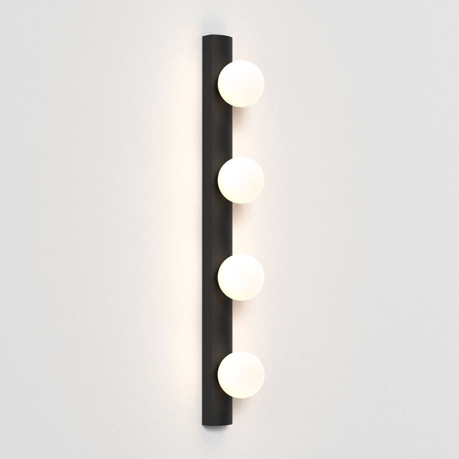 Cabaret Matt Black Wall Light
