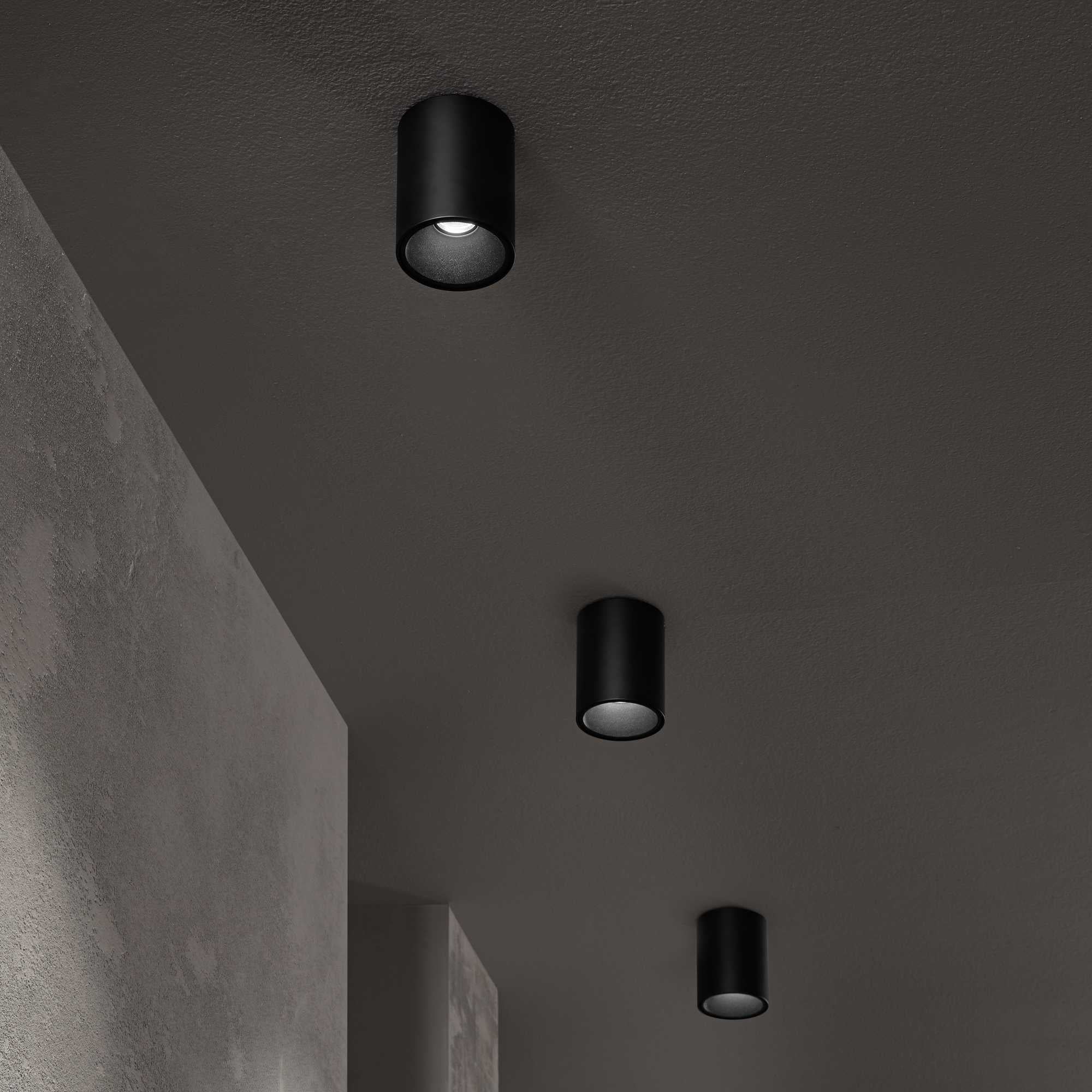 Nitro Flush Light - White Black Finish - Cusack Lighting