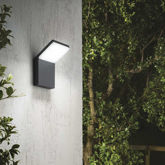 Style Wall Light Fitting IP54 - Black/White Finish - Cusack Lighting