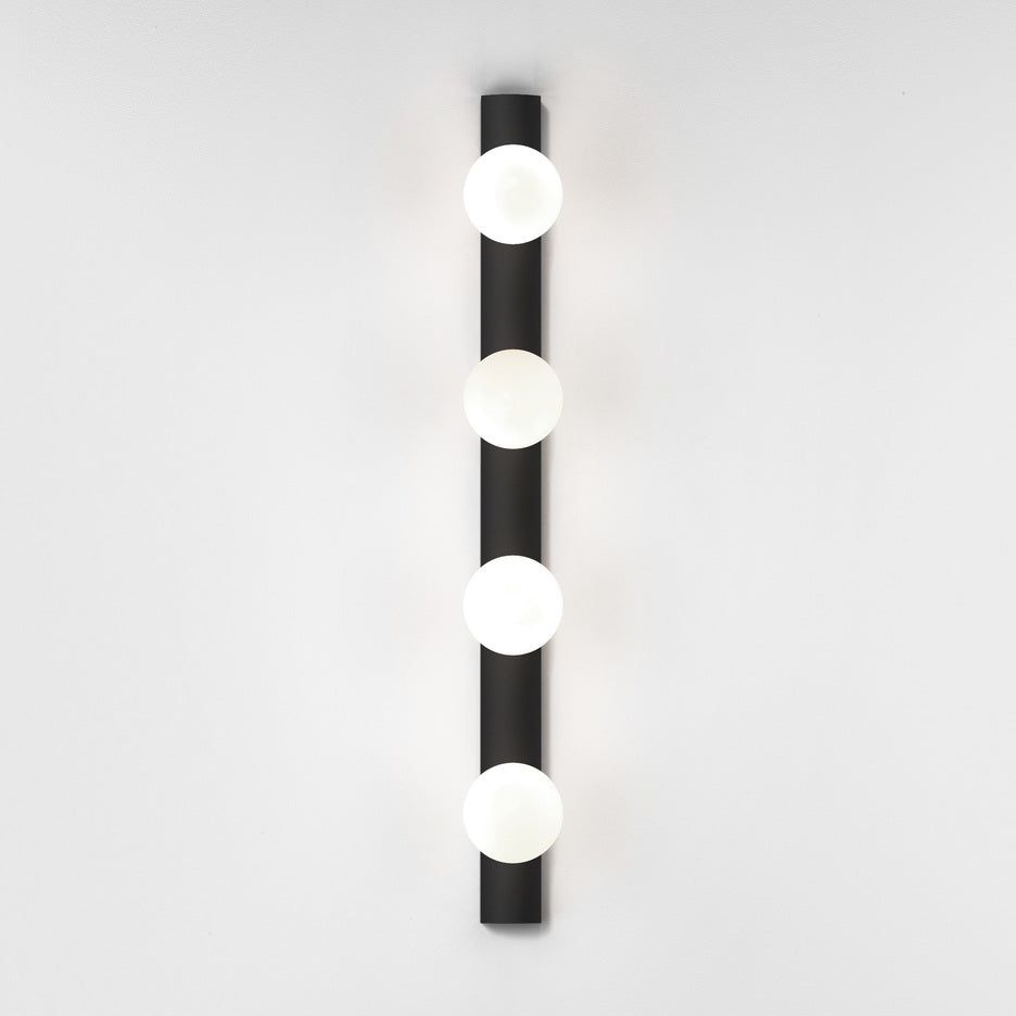Cabaret Matt Black Wall Light