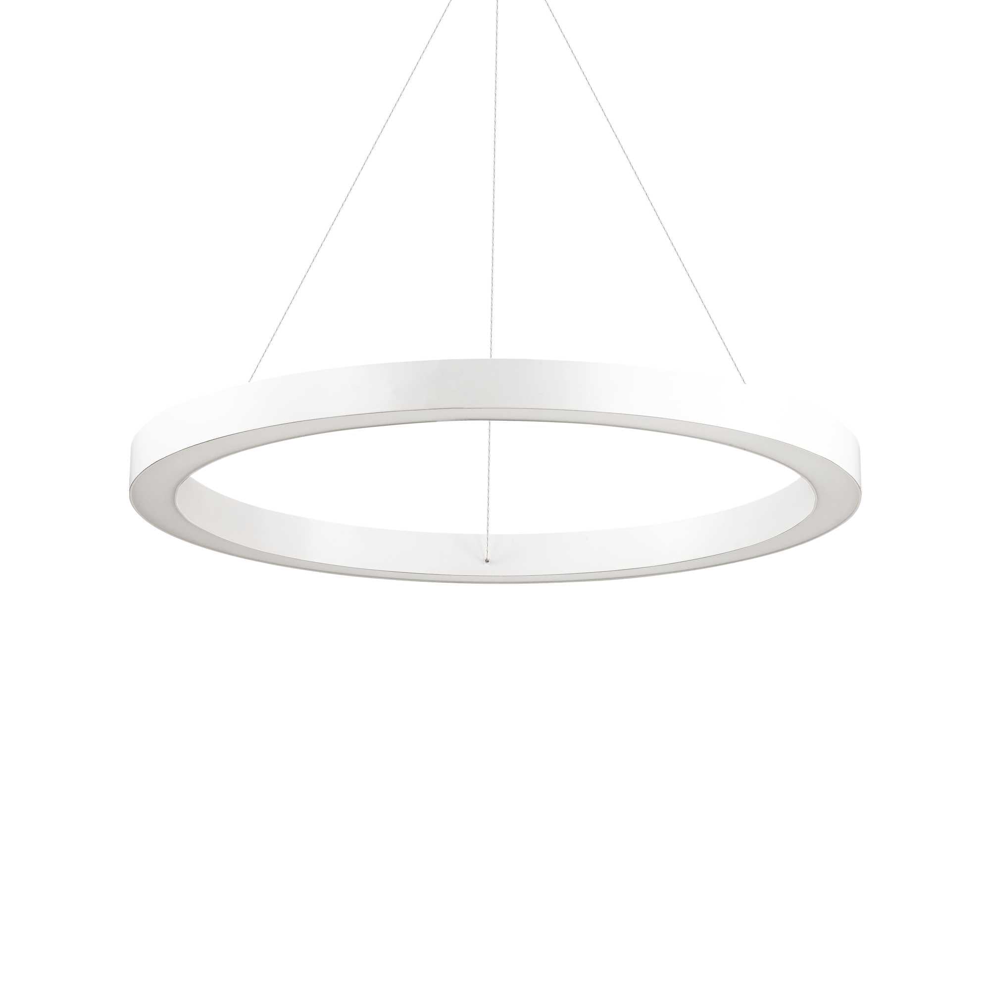 Oracle LED Ceiling Light - Black/White Finish - Cusack Lighting