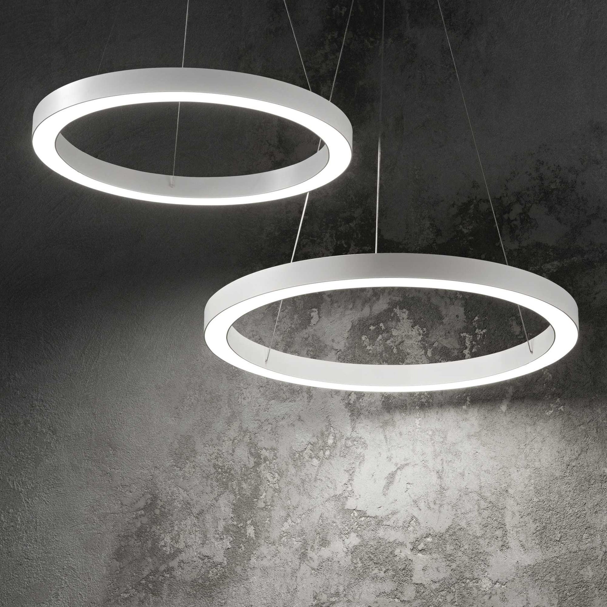 Oracle LED Ceiling Light - Black/White Finish - Cusack Lighting