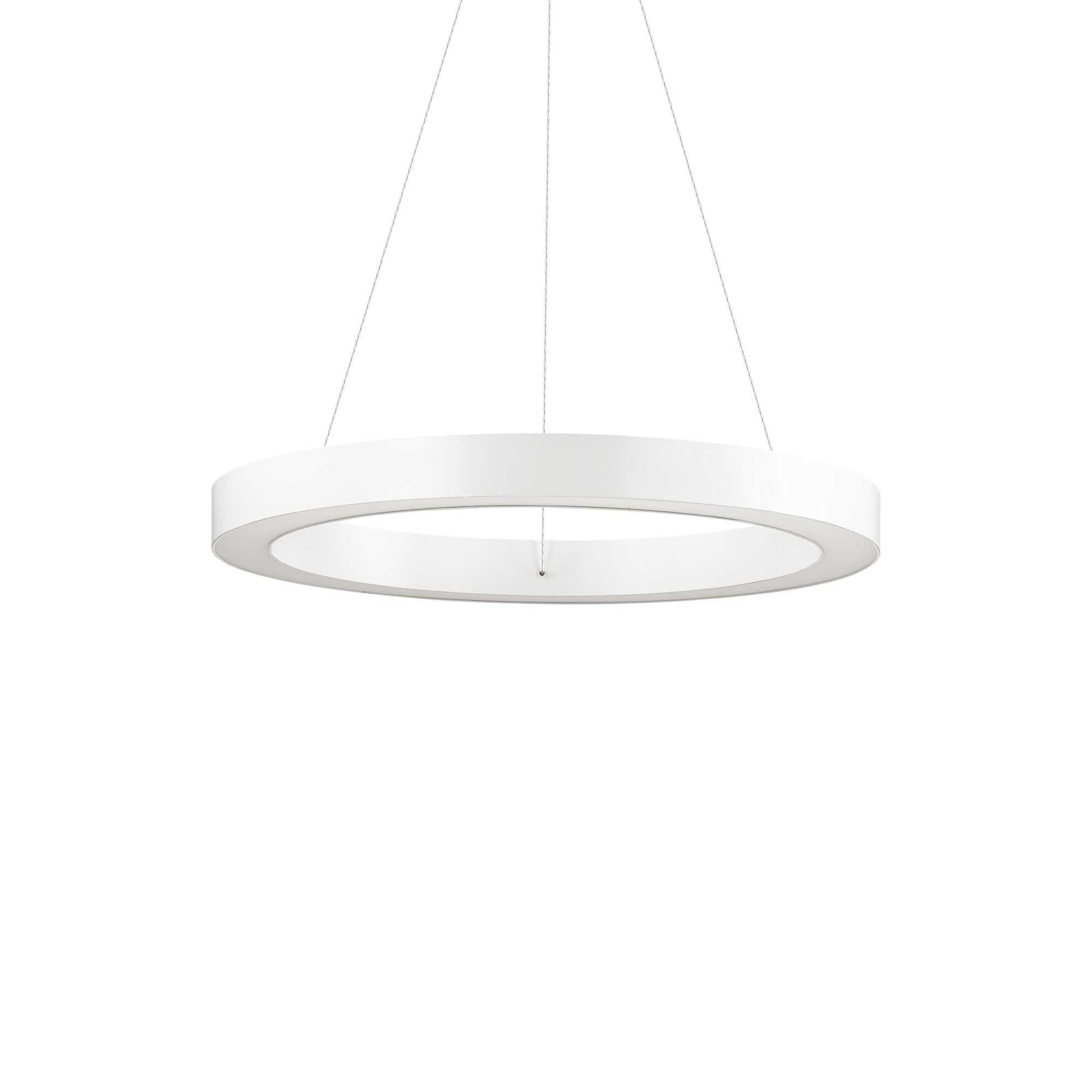 Oracle LED Ceiling Light - Black/White Finish - Cusack Lighting