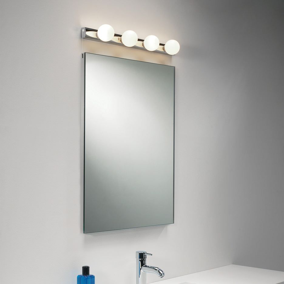 Cabaret Matt Black/Polished Chrome Wall Light