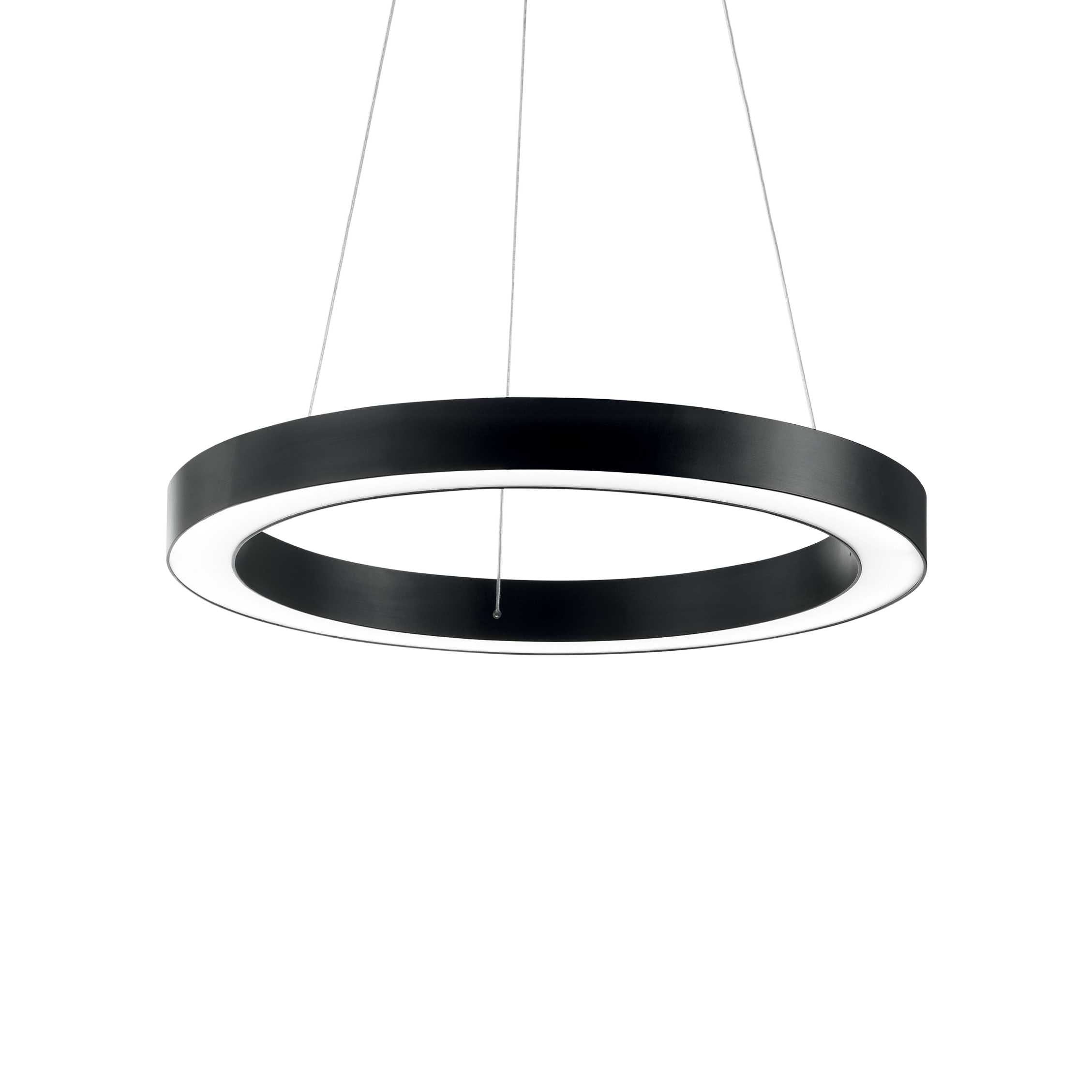 Oracle LED Ceiling Light - Black/White Finish - Cusack Lighting