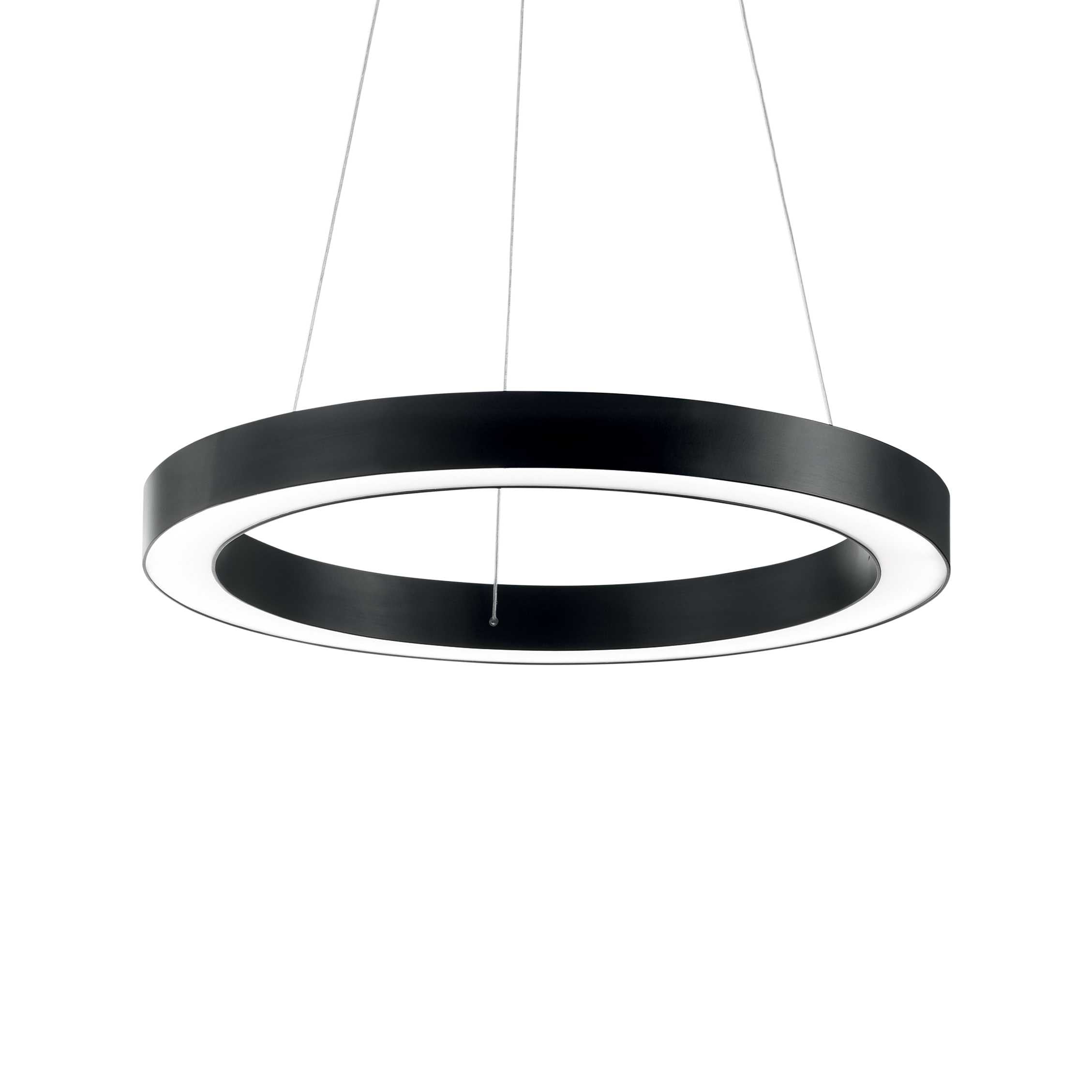 Oracle LED Ceiling Light - Black/White Finish - Cusack Lighting