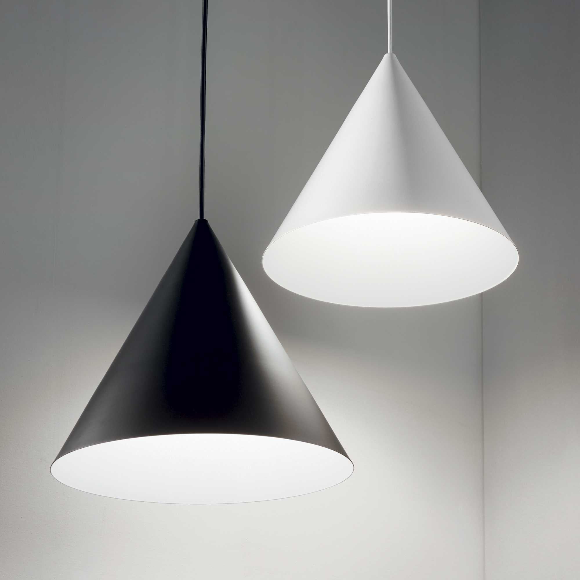 A-Line Medium/Large Pendants - White/Black Finish - Cusack Lighting