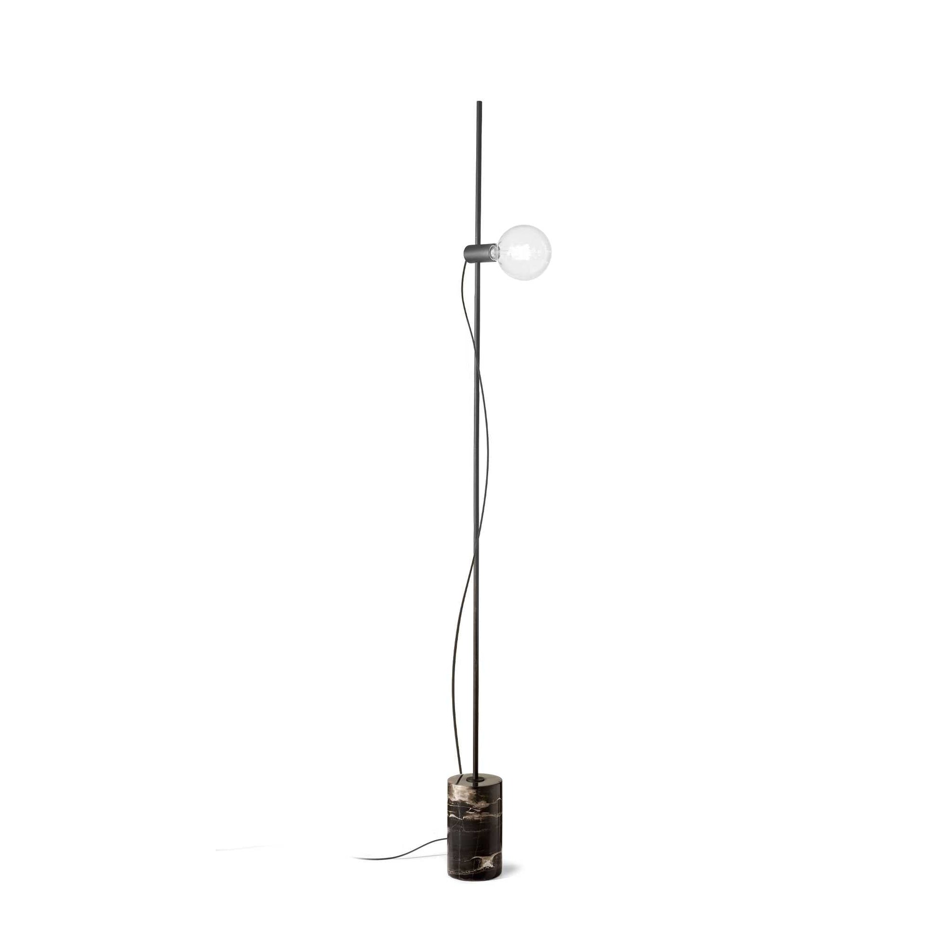 EVA Floor Lamp - White/Black Finish - Cusack Lighting