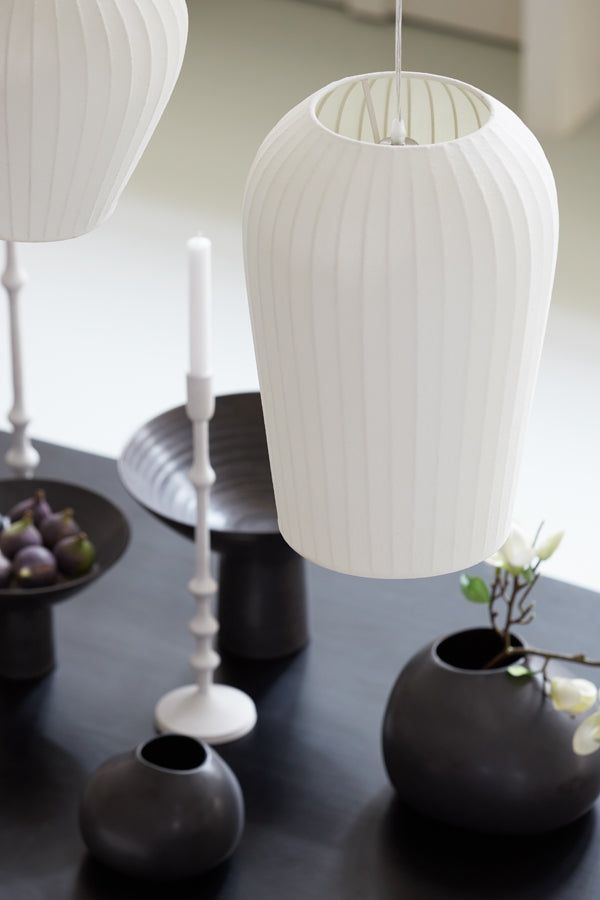 Axel Medium Hanging Shade Light - White Finish