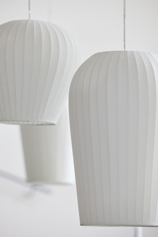 Axel Medium Hanging Shade Light - White Finish