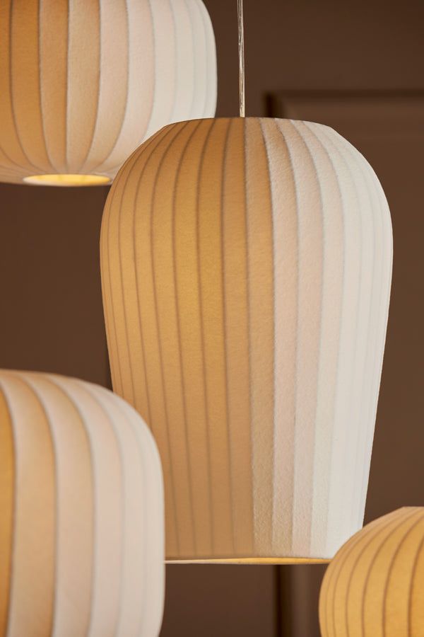 Axel Large Hanging Shade Light - White Finish