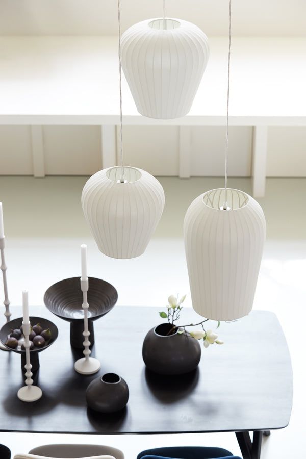 Axel Large Hanging Shade Light - White Finish