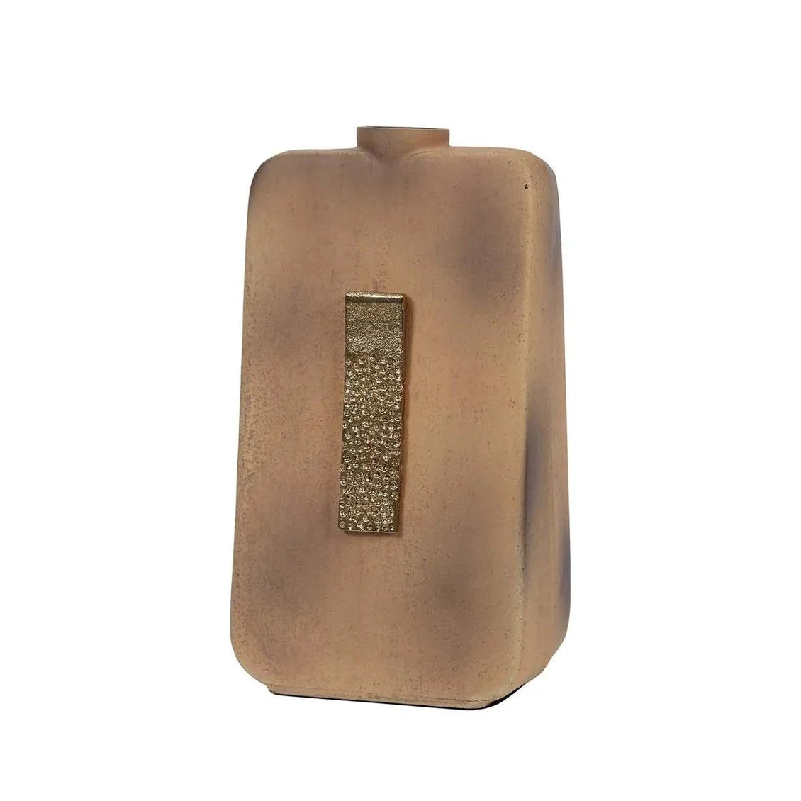 Venice Large Bottle - Warm Ochre & Gold Finish