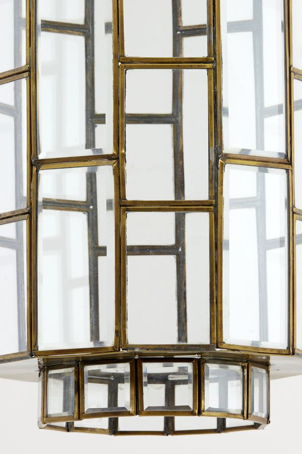 Sostrene Hanging Lamp - Antique Bronze & Glass Finish