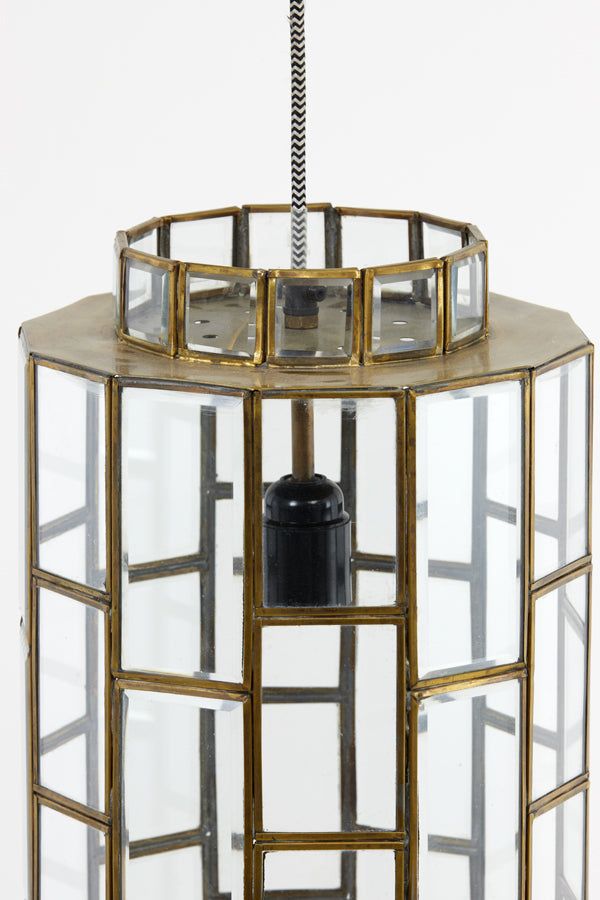 Sostrene Hanging Lamp - Antique Bronze & Glass Finish