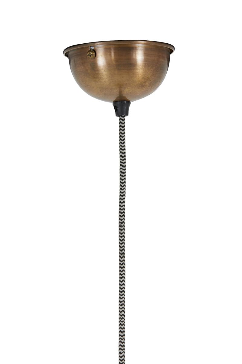 Sostrene Hanging Lamp - Antique Bronze & Glass Finish
