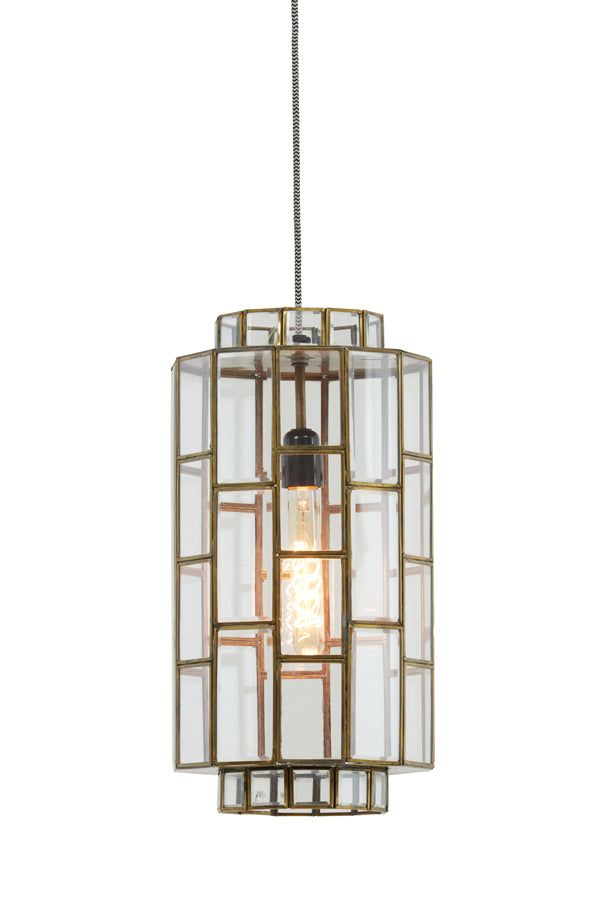 Sostrene Hanging Lamp - Antique Bronze & Glass Finish