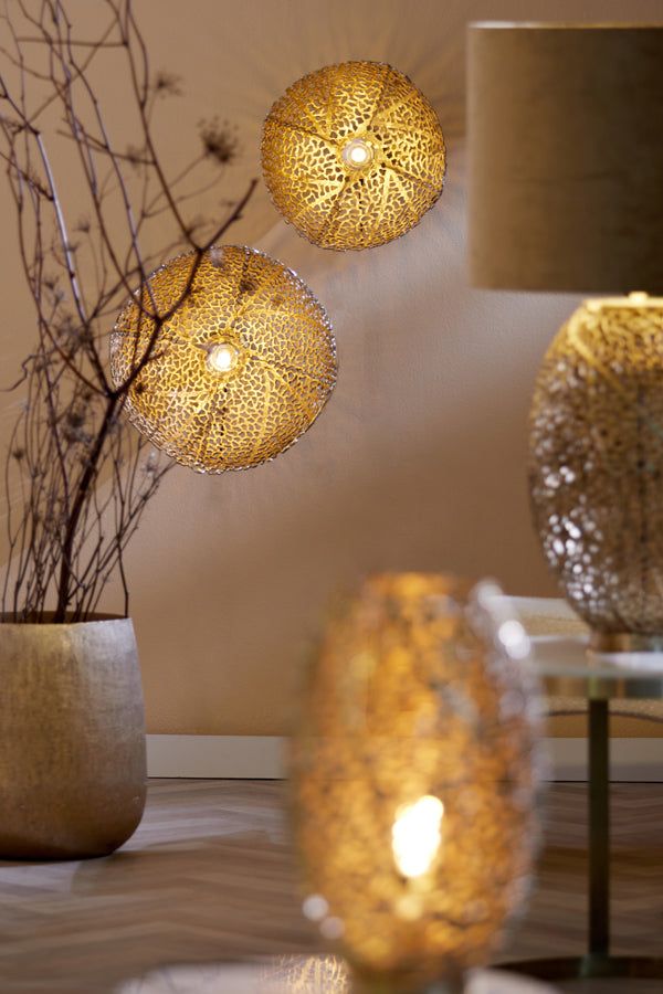 Sinula Medium  Wall Lamp - Gold Finish