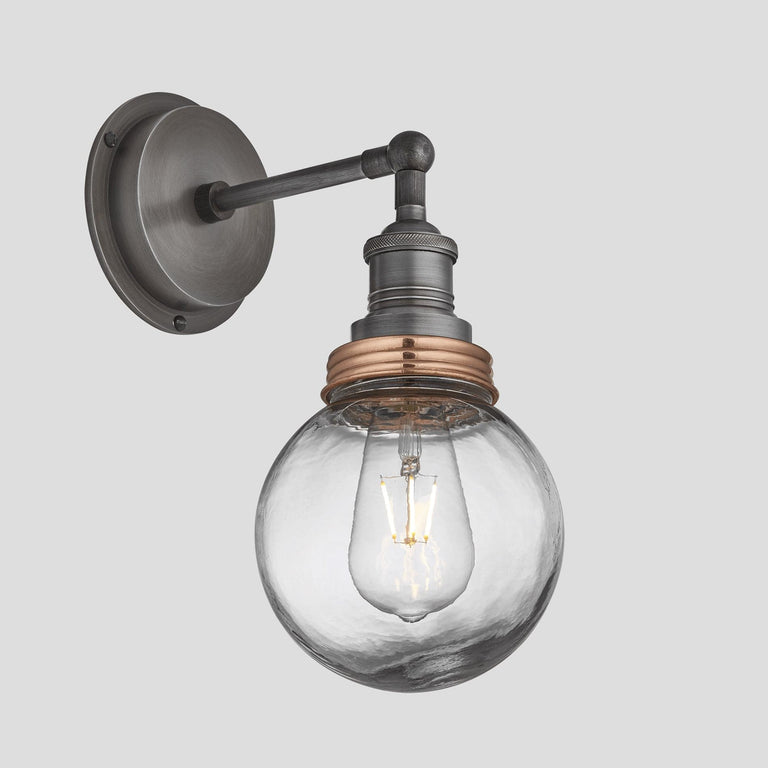Brooklyn Outdoor & Bathroom Globe Wall Light - Pewter