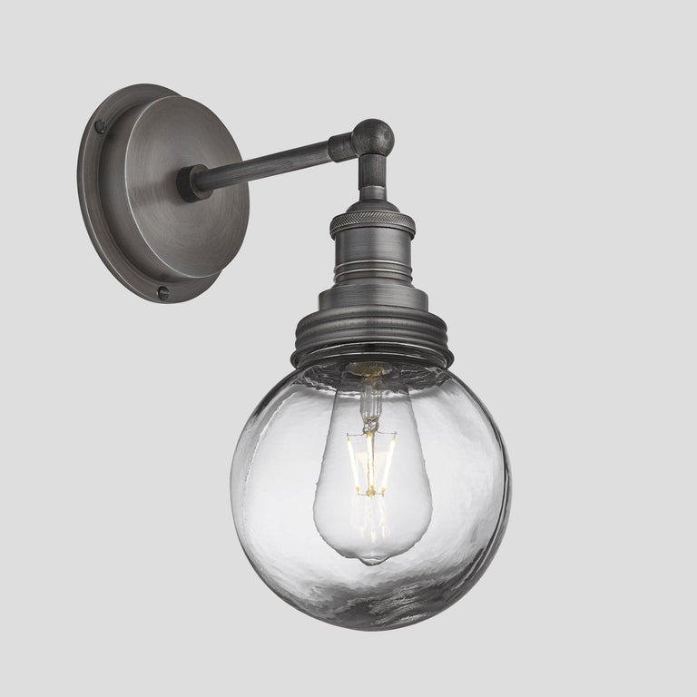 Brooklyn Outdoor & Bathroom Globe Wall Light - Pewter
