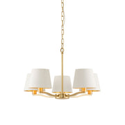 Shelbourne 3Lt/5Lt Pendant Light - Brushed Gold/Nickel