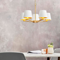 Shelbourne 3Lt/5Lt Pendant Light - Brushed Gold/Nickel